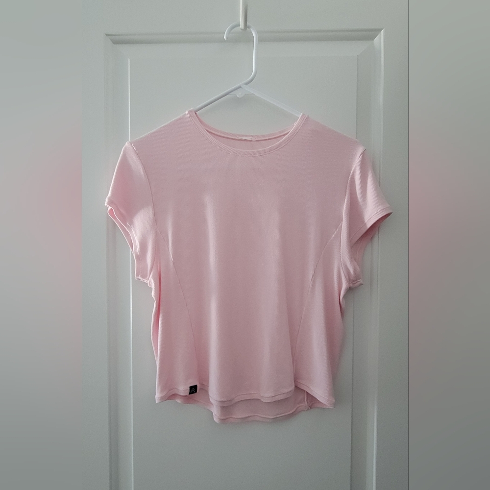 Oner Active Mellow Rib Mid T-Shirt | Ballet Pink